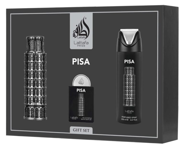 Coffret cadeau Pisa (3 pièces) – Lattafa Pride